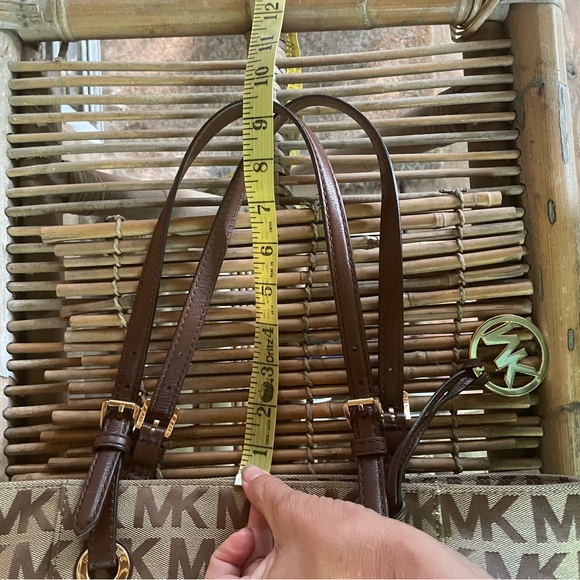 Michael Kors Brown and Tan Signature Large Tote - Picture 13 of 14